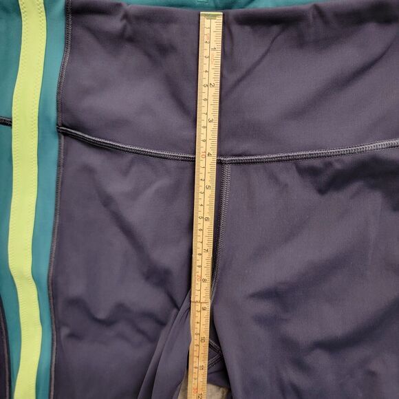 Athleta Crunch Colorblock ⅞ Tights in SuperSonic Size Medium #487398 Navy Blue - Picture 5 of 11